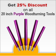 2Sand.com is offering 25% Discount on all 20 inch Purple Woodturning T
