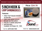 Abranet5 Inch Dust-Free Sanding discs with FREE pad protector